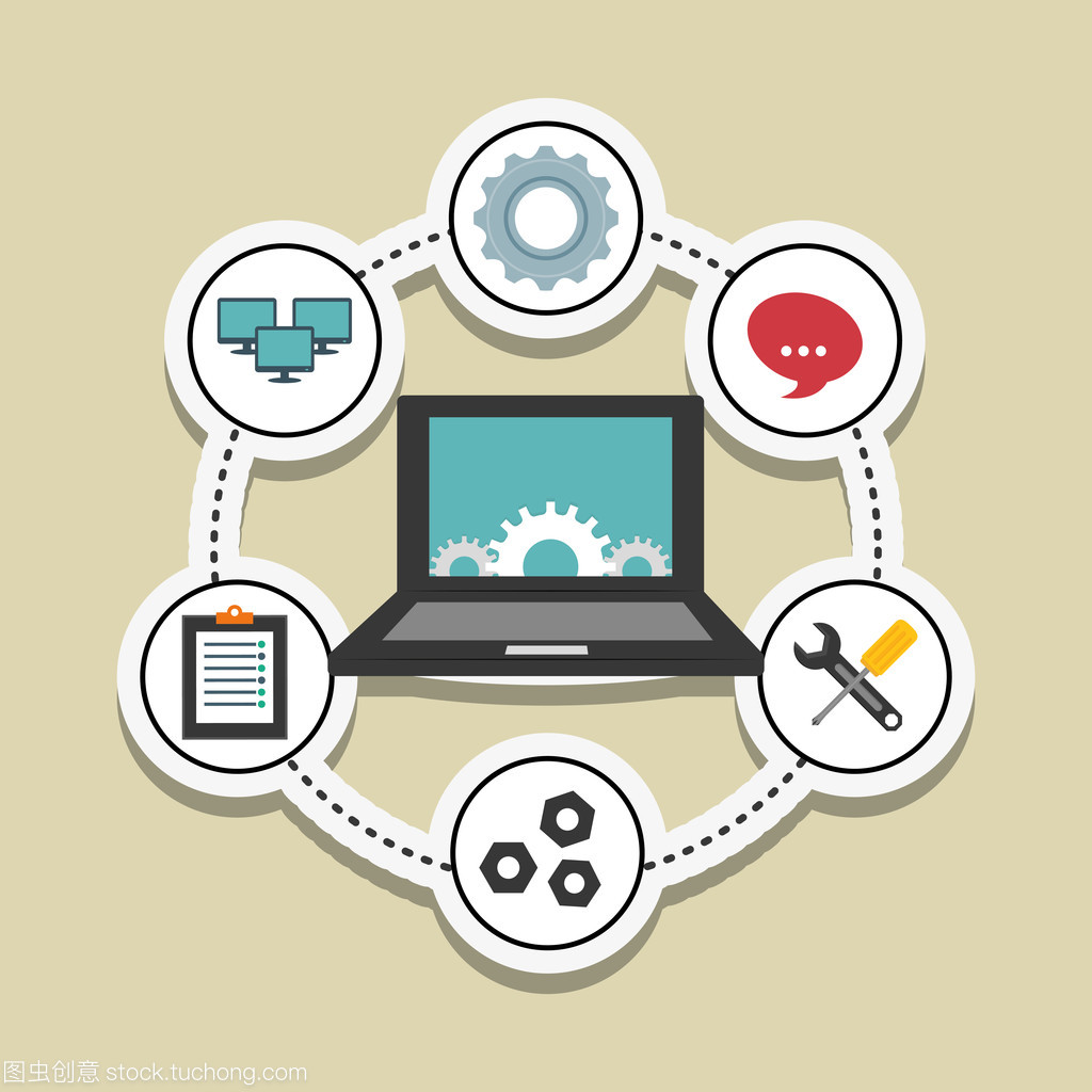 科技服务与电话中心图标设计 从创意到矢量图的技术开发流程